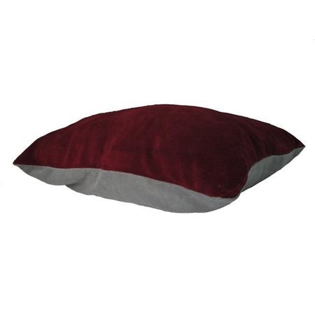 COZY HOME Cozy Home PilFCBurg-Silver Two-Tone Floor Cushion; Burgundy & Silver PilFCBurg/Silver